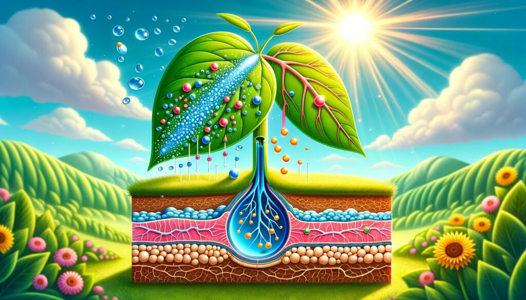 How does transpiration provide water in plants