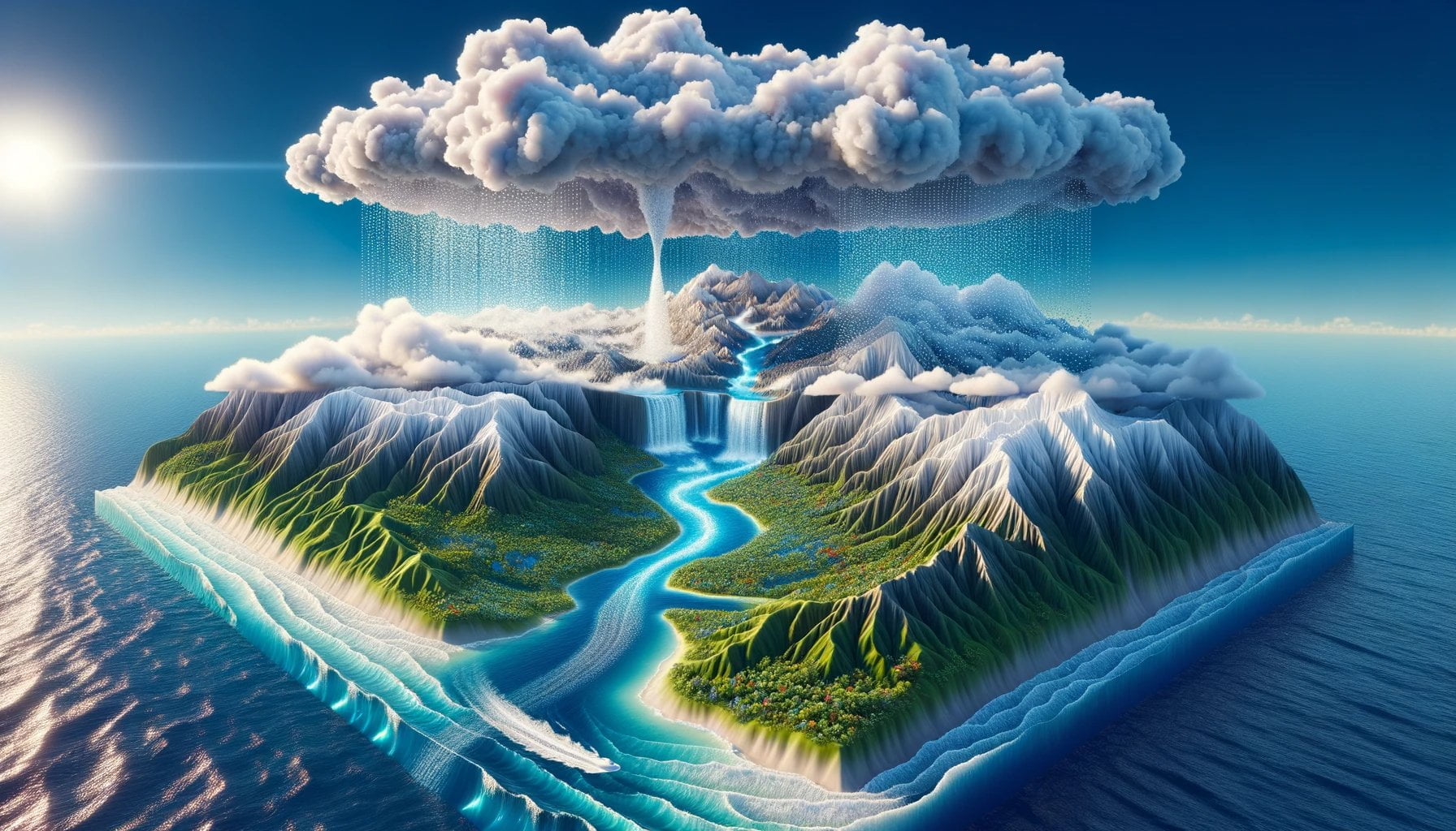 What are the 4 Steps of the Precipitation Cycle