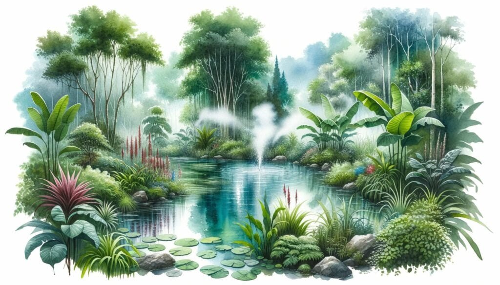 What cycle is transpiration from plants