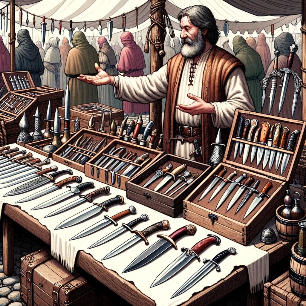 What was a dagger used for in medieval times
