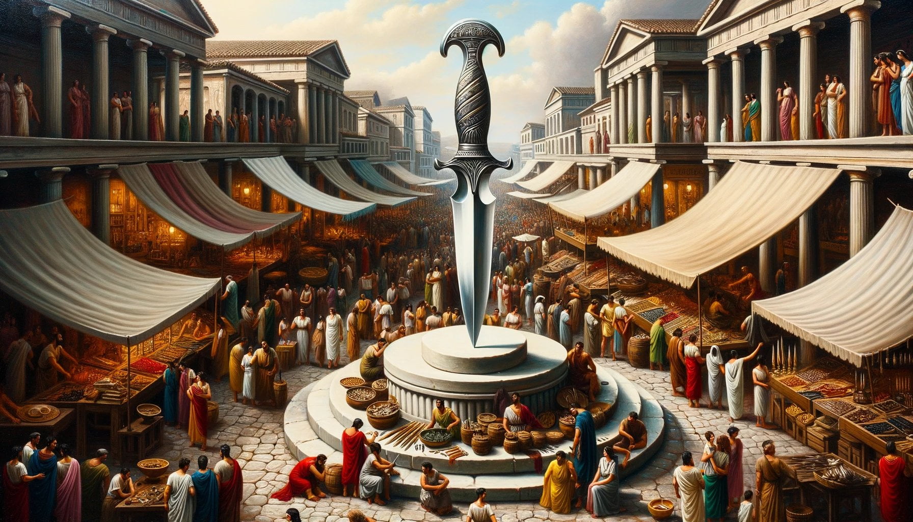 What were Greek daggers called 