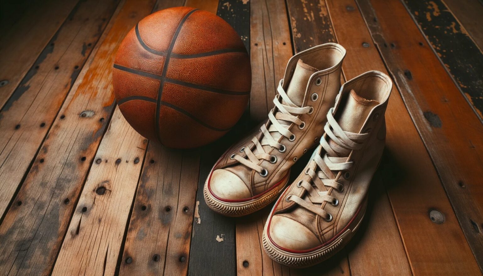 What were the old basketball shoes?