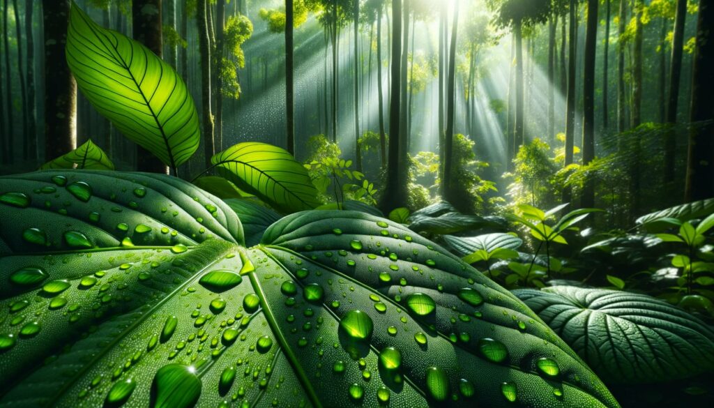 Where does transpiration of water occur