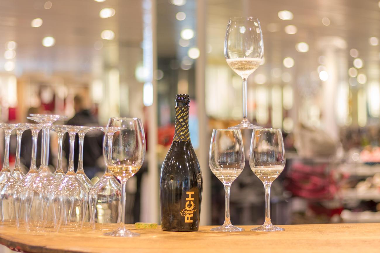 Who drank Champagne every day 