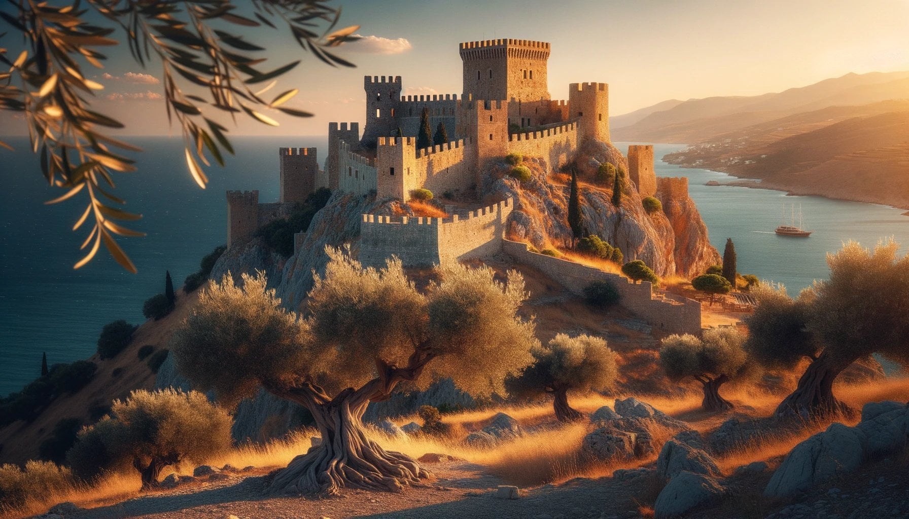 ancient greek castles