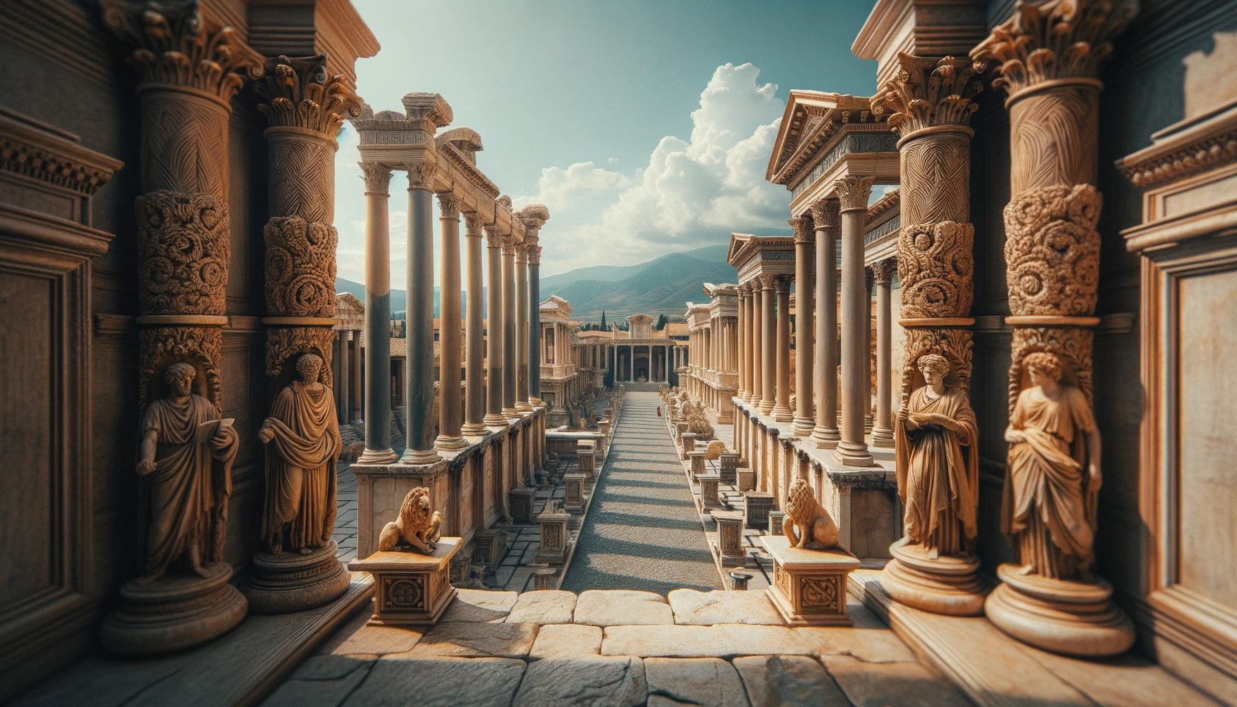 ancient roman pillars