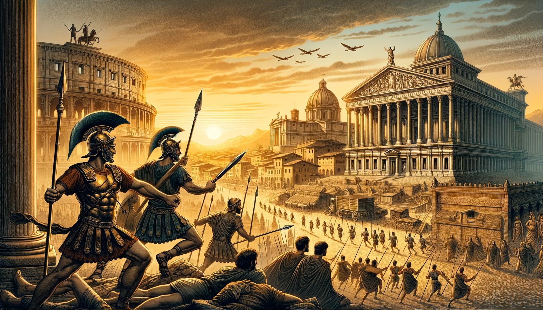 ancient rome weapons