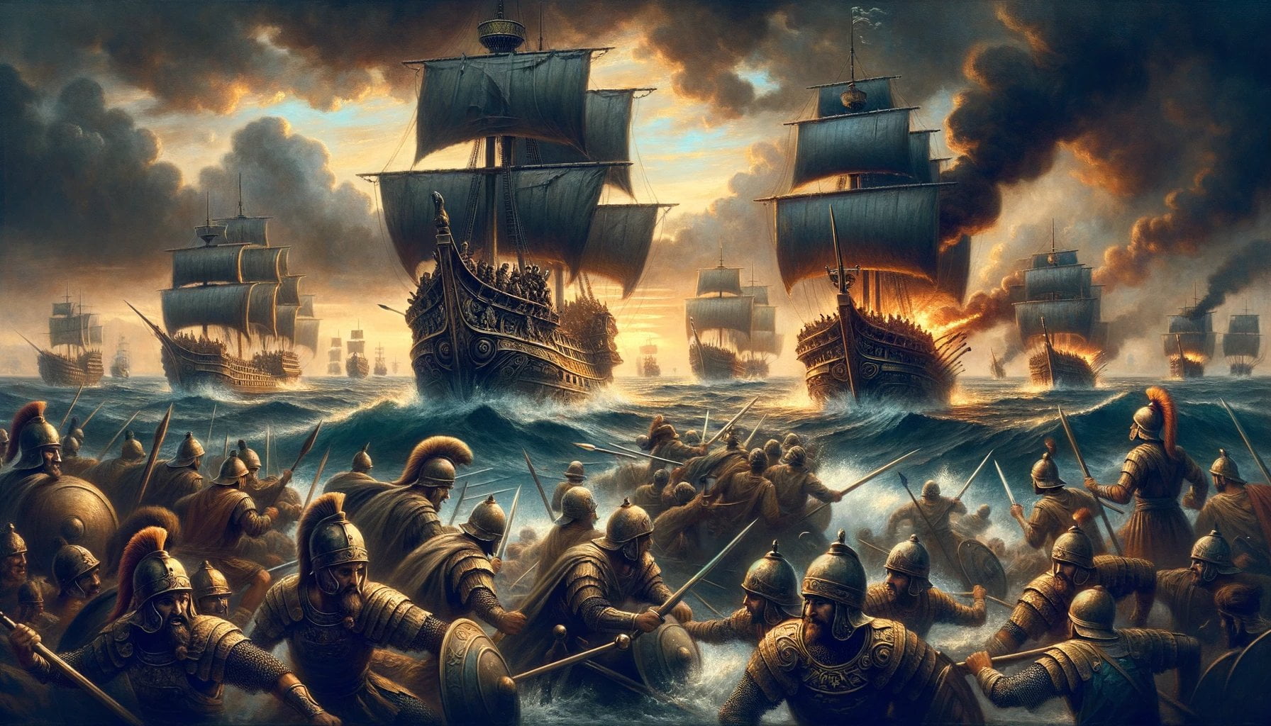 largest naval battle in ancient history