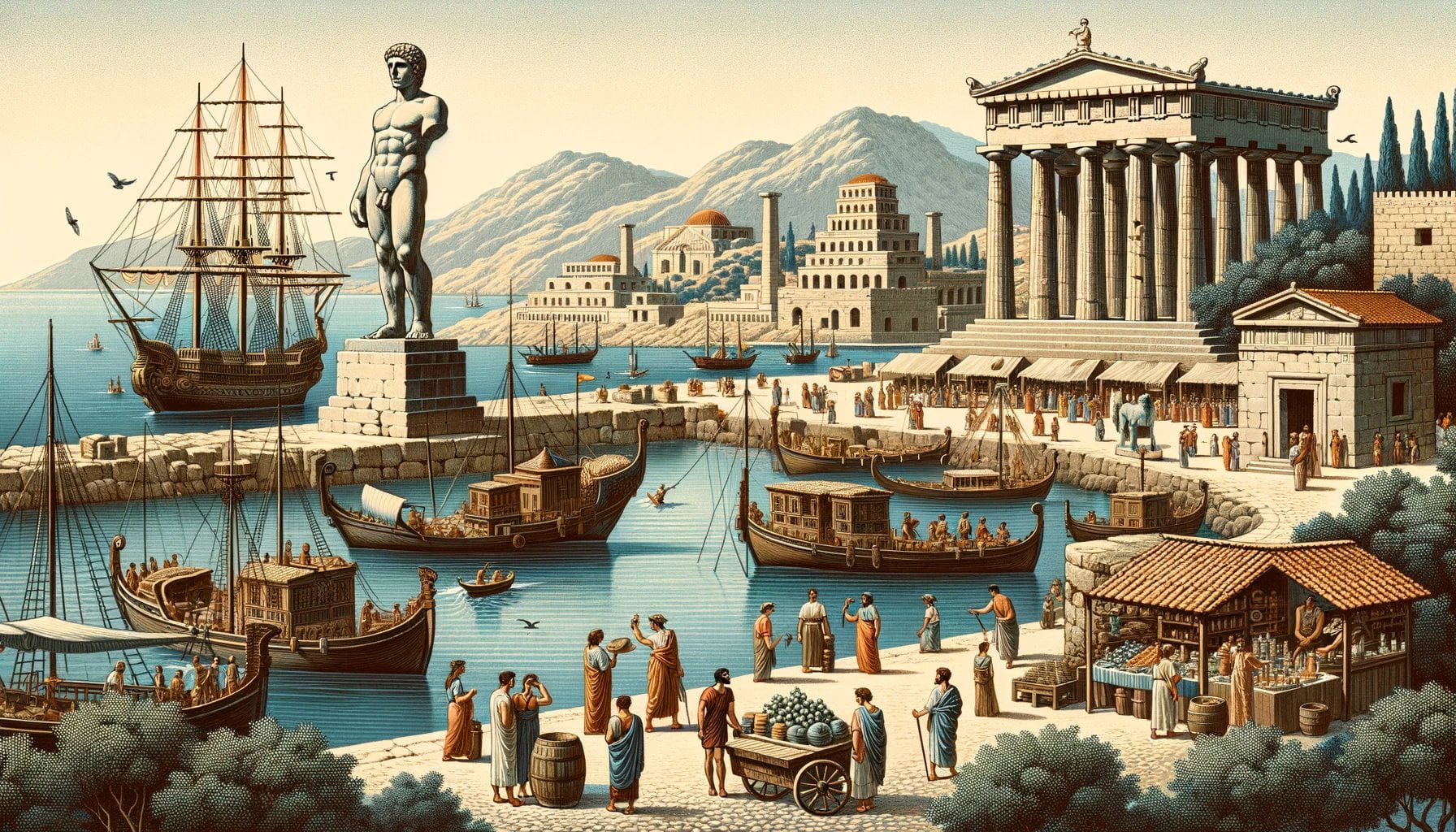 rhodes in ancient greece