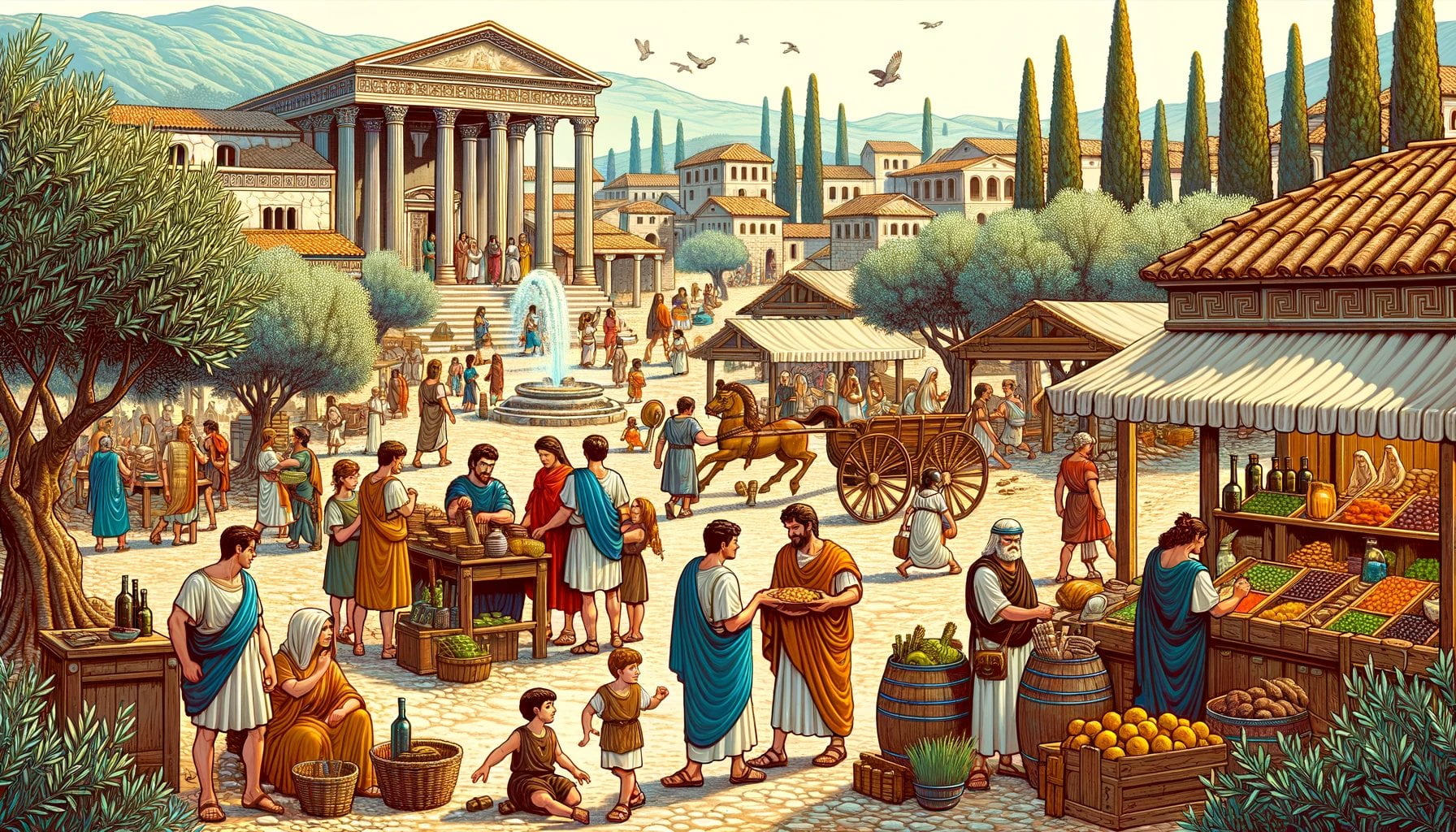 villages in ancient rome