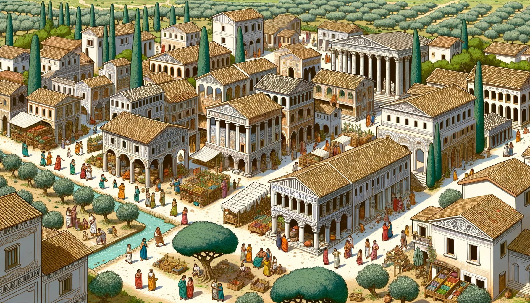 villages in ancient rome