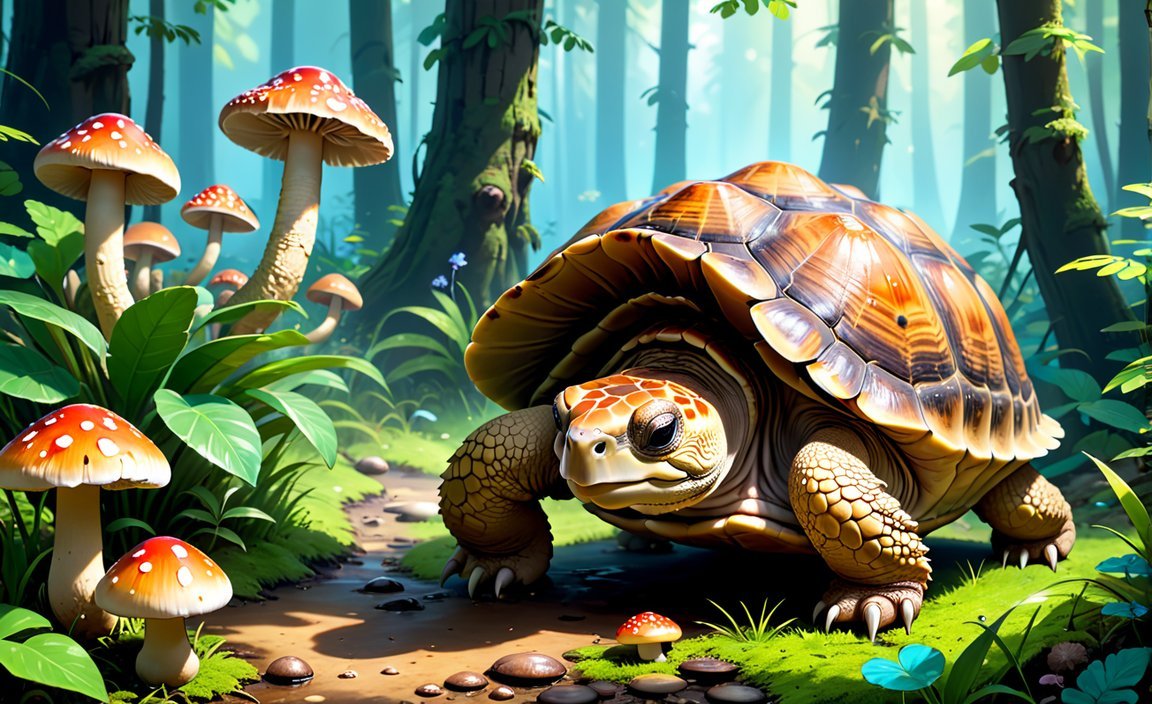 Can tortoises eat mushrooms