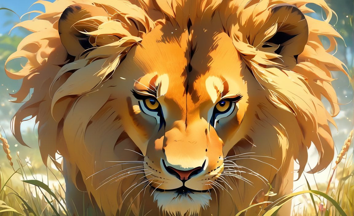 The food chain of a lion