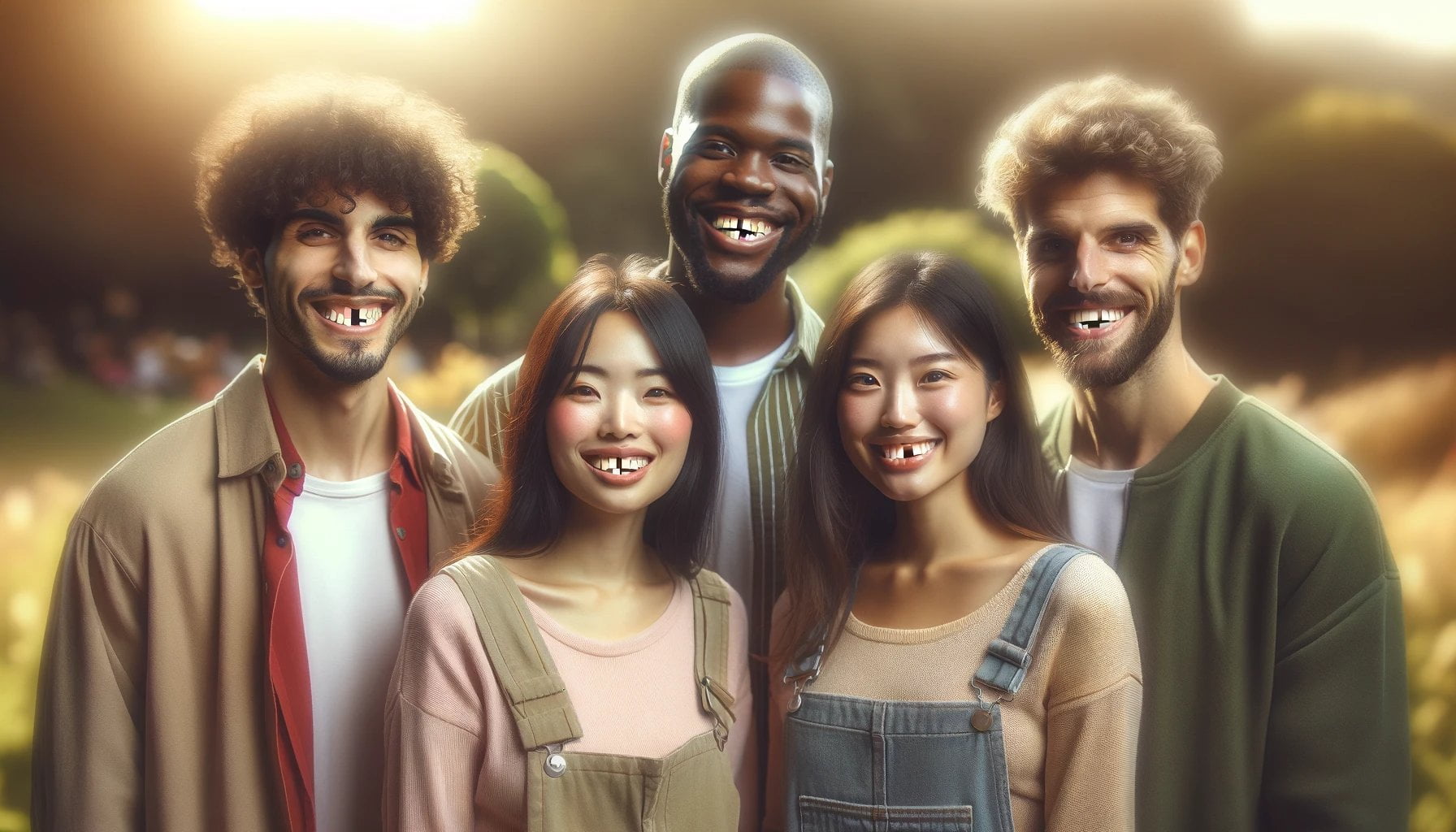 What are characteristics of the people with gap teeth 