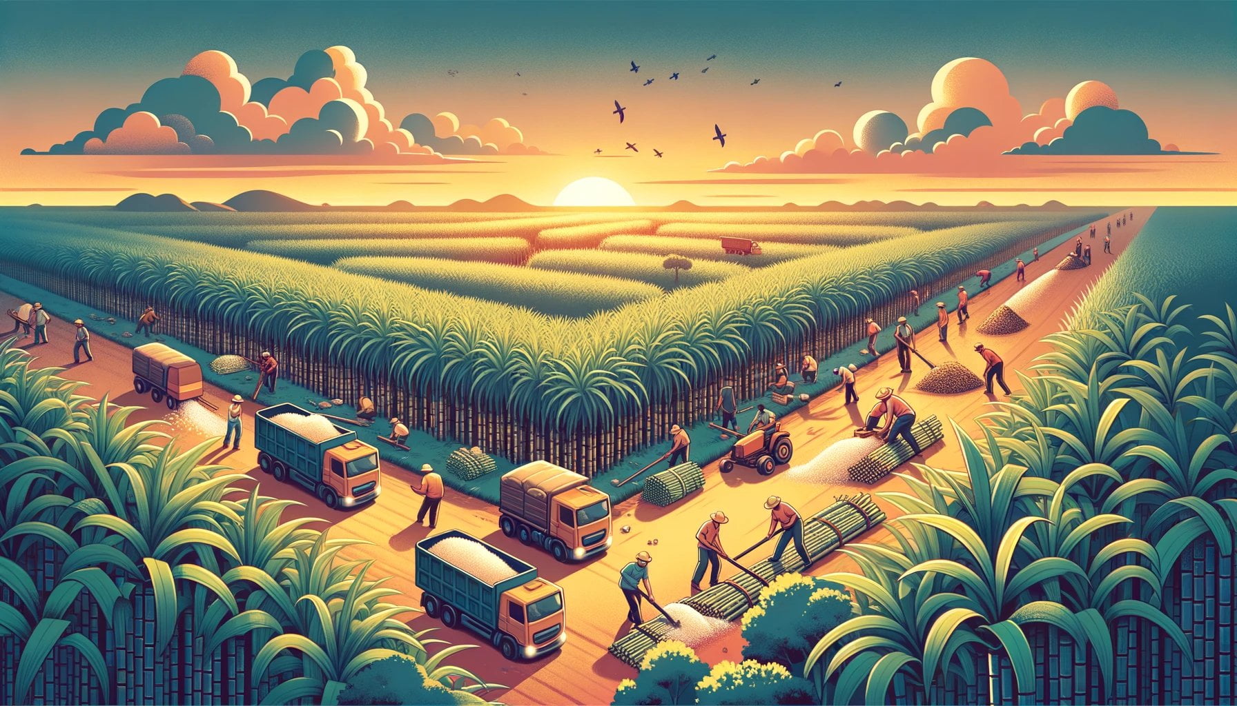 how is sugar harvested