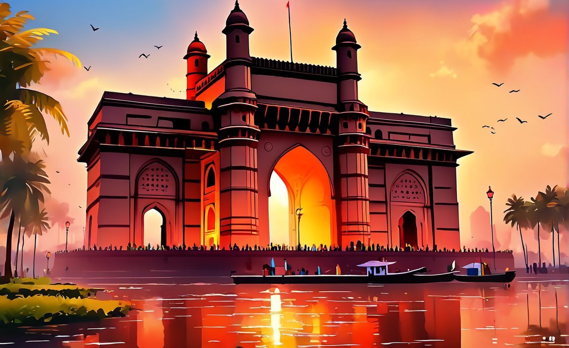 10 lines on gateway of india in marathi