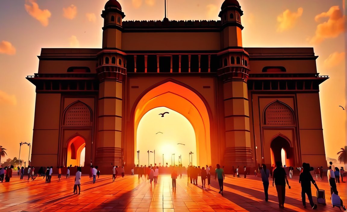 10 lines on gateway of india in marathi