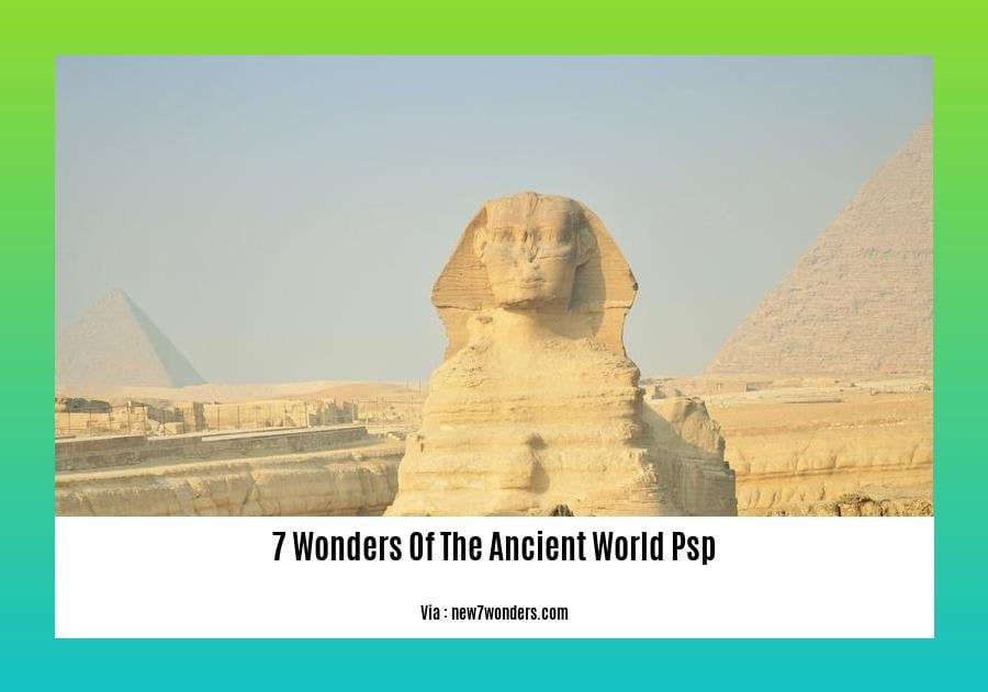 7 wonders of the ancient world psp