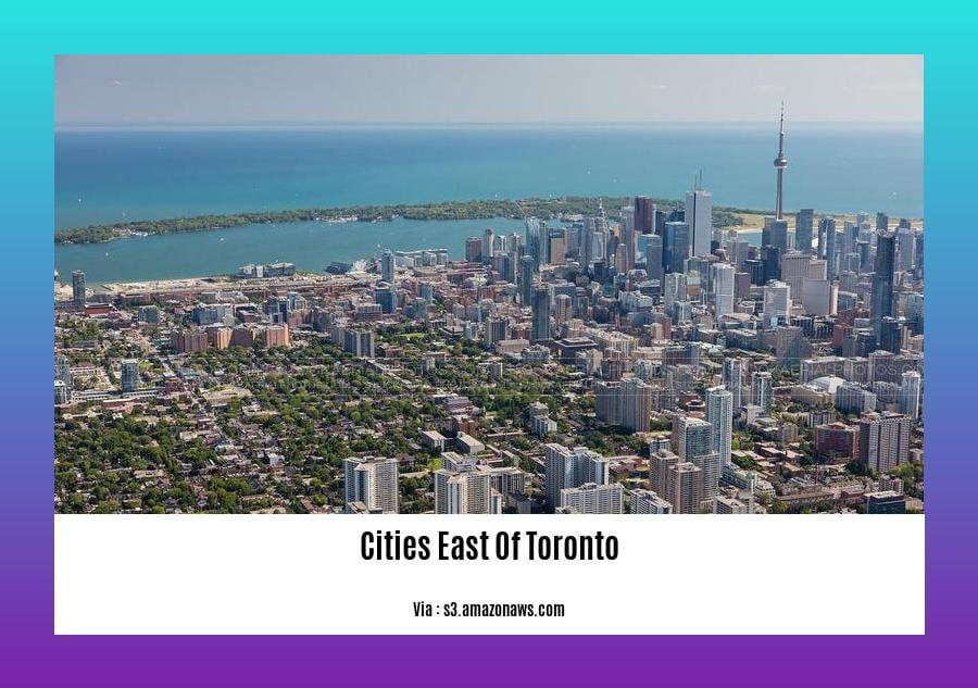 Cities east of Toronto
