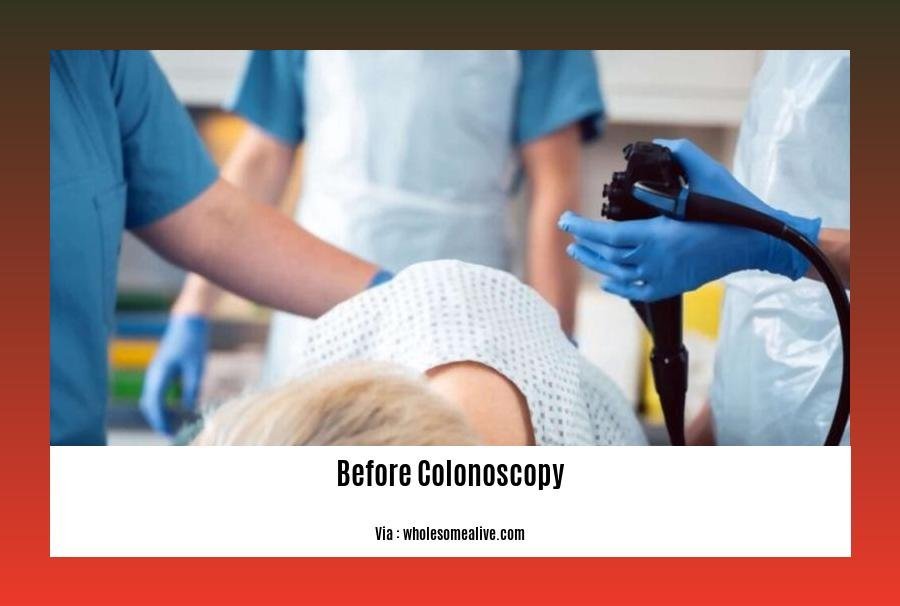 Cleaning out colon before colonoscopy