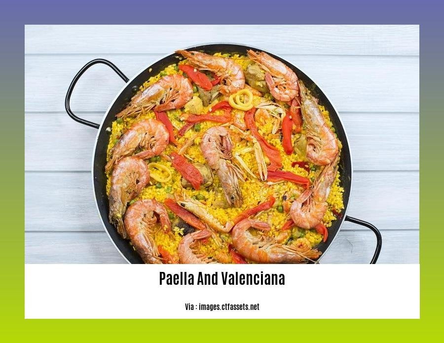 Difference between paella and Valenciana