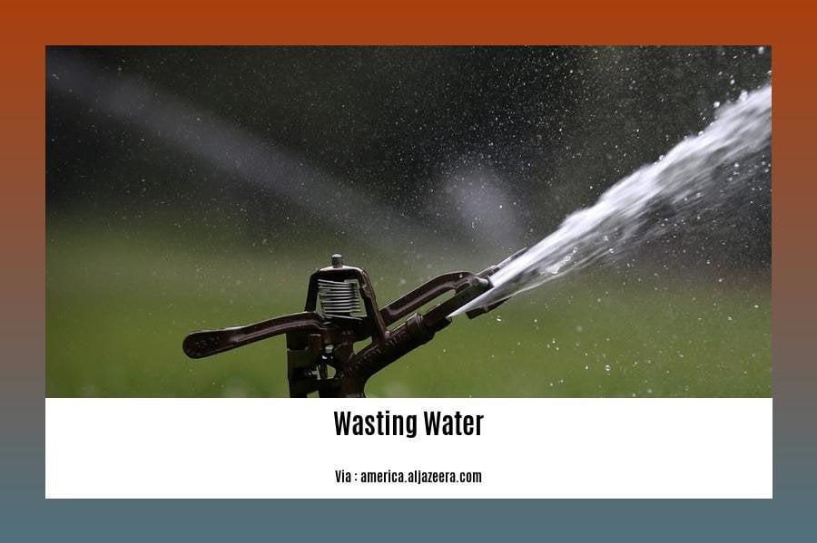 Disadvantages of wasting water
