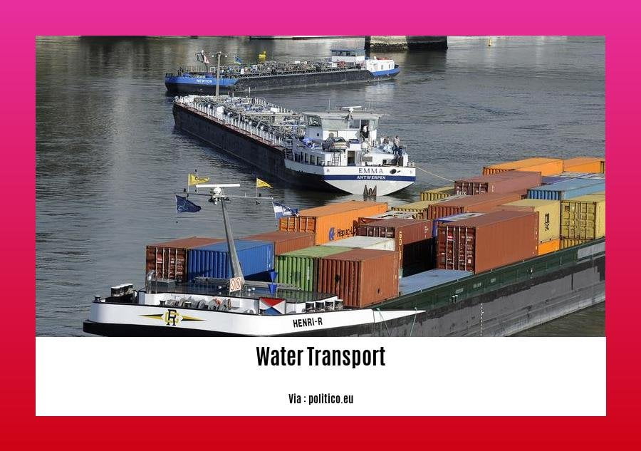 Disadvantages of water transport