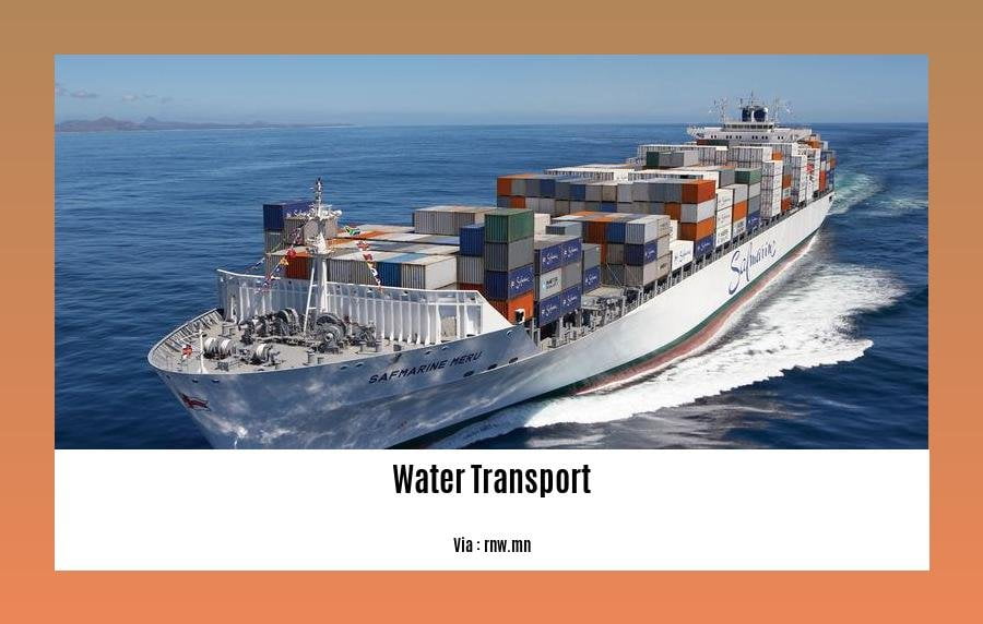 Disadvantages of water transport