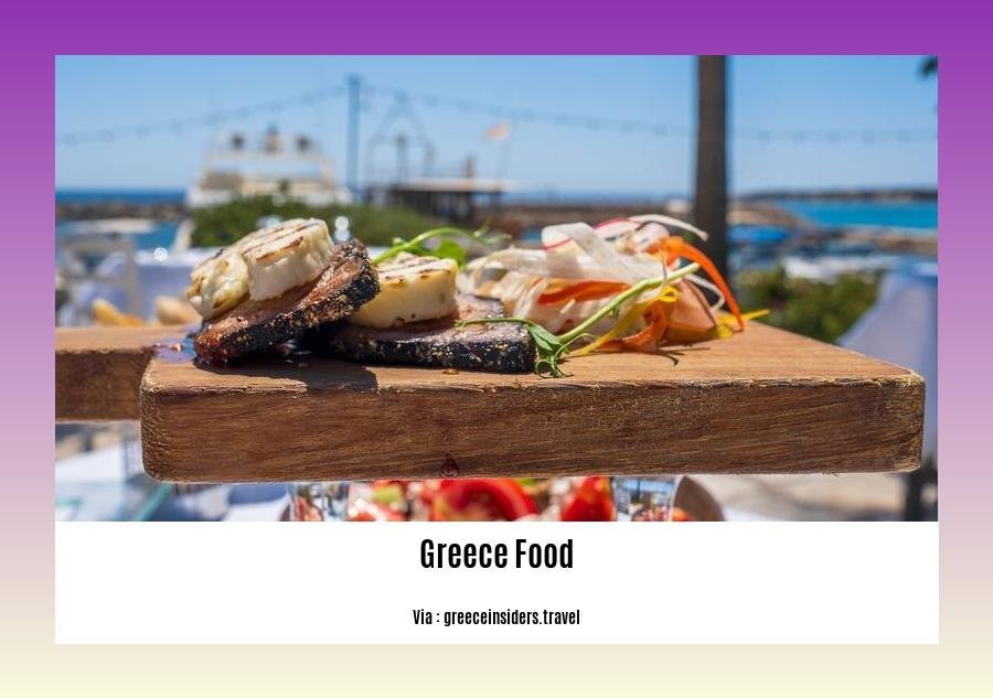 Facts about Greece food