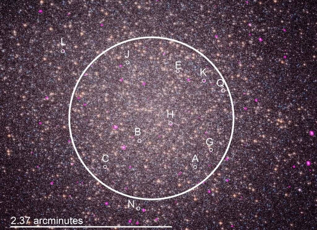 X ray telescope catches spider pulsars
