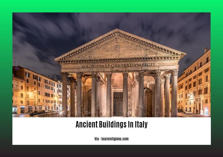 ancient buildings in Italy
