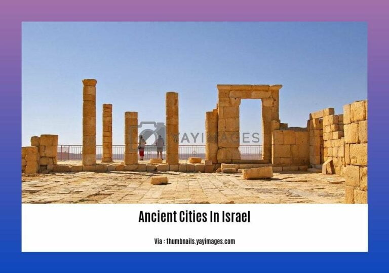 Distinct History A Journey Through Time: Unraveling the Enigma of Ancient Cities in Israel