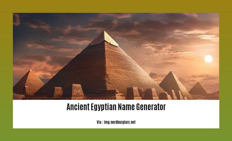 ancient egyptian name generator