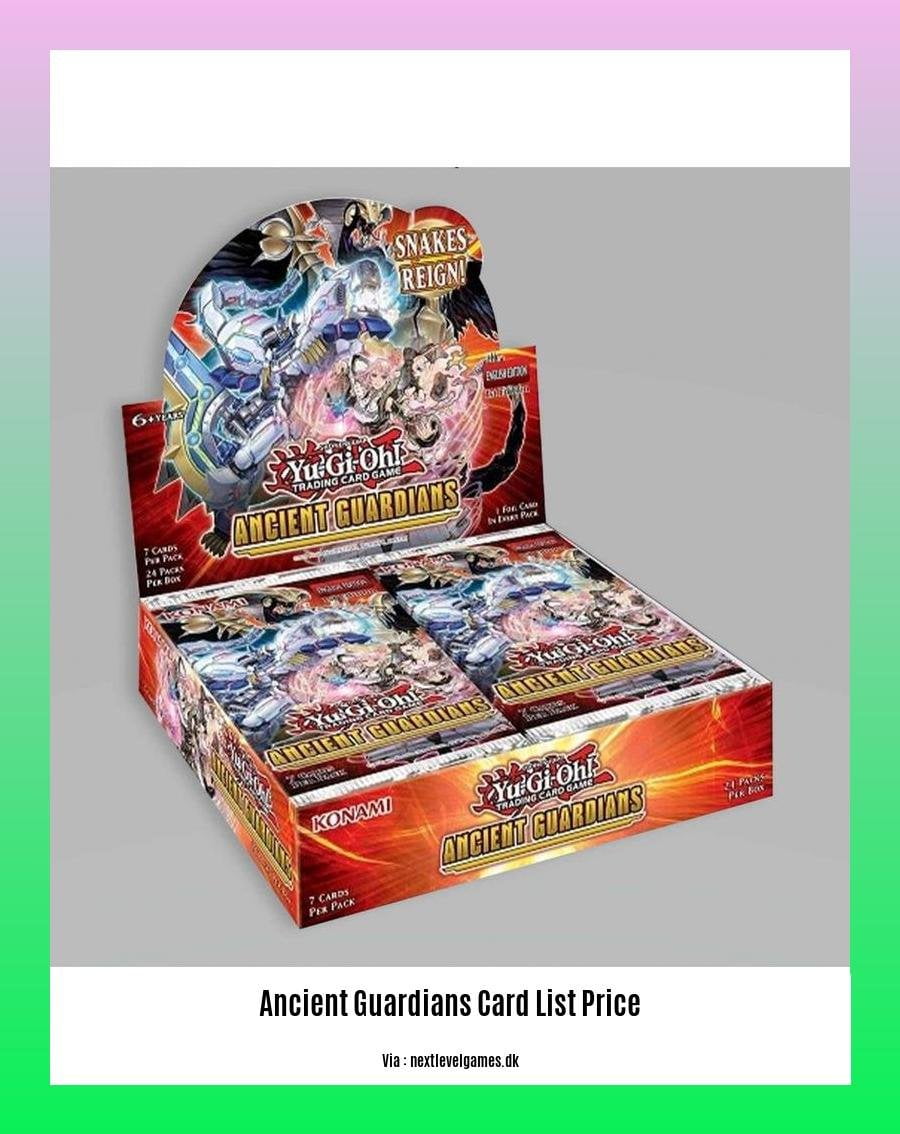 ancient guardians card list price