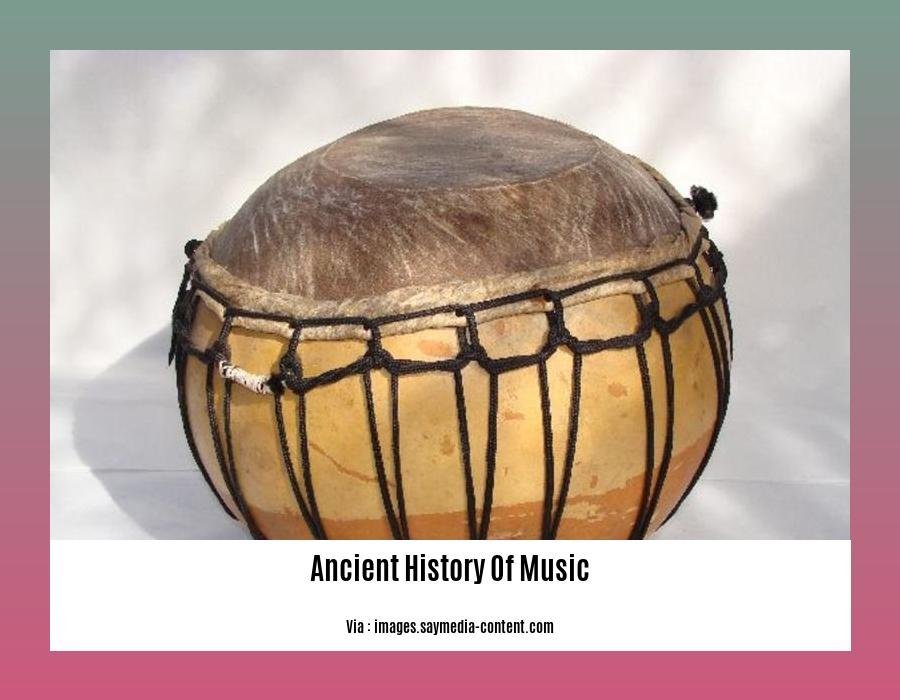 ancient history of music