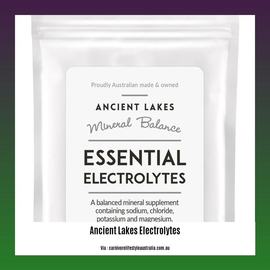 ancient lakes electrolytes