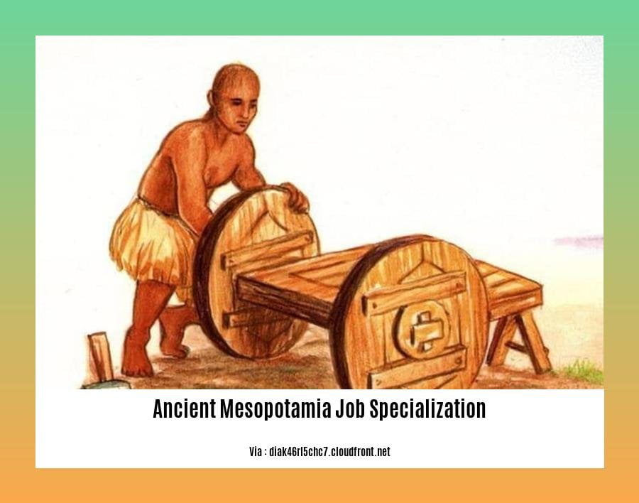 ancient mesopotamia job specialization