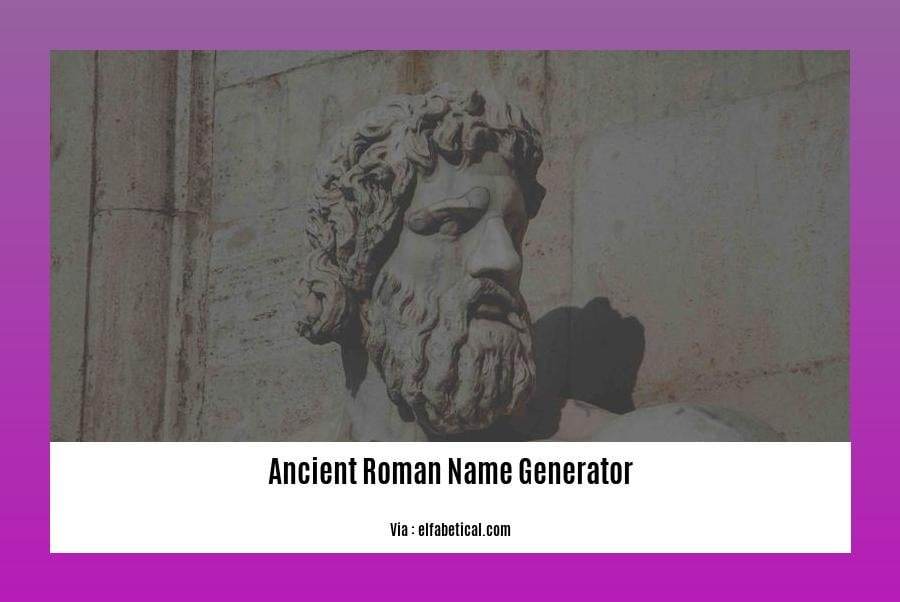 ancient roman name generator