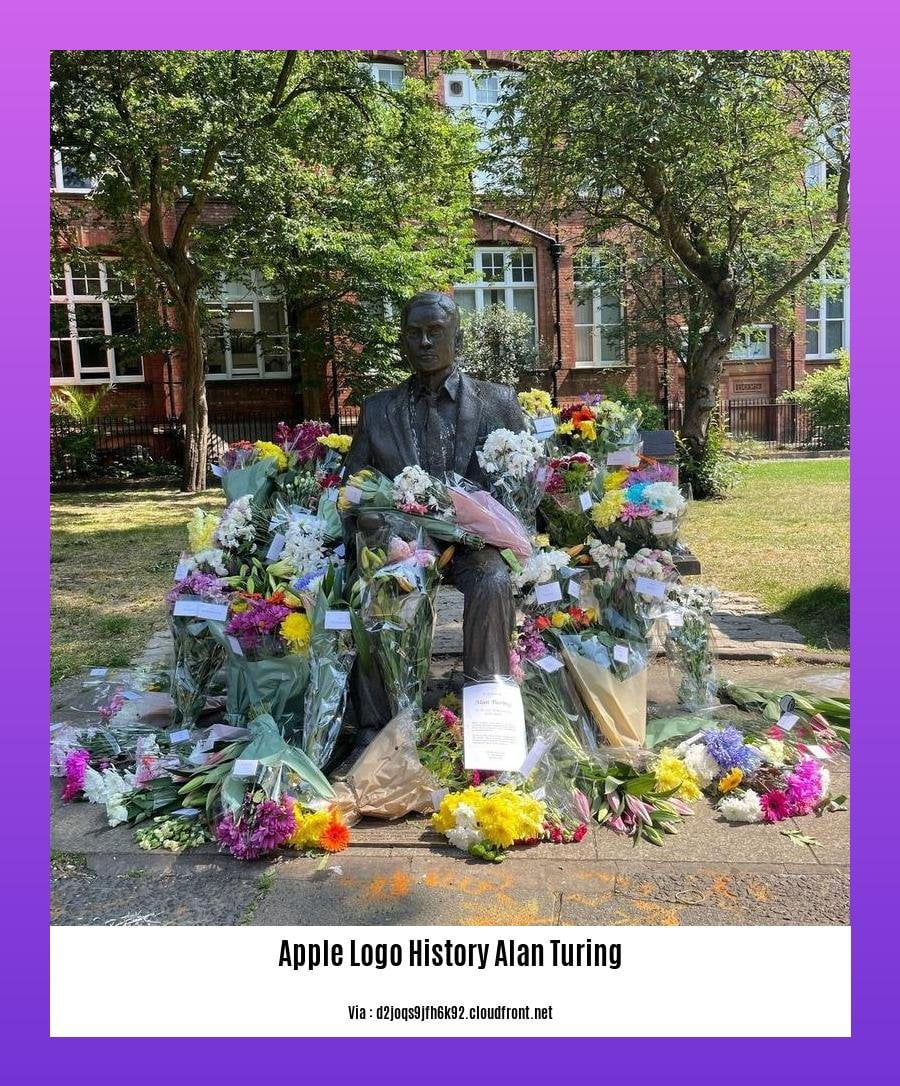 apple logo history alan turing 2