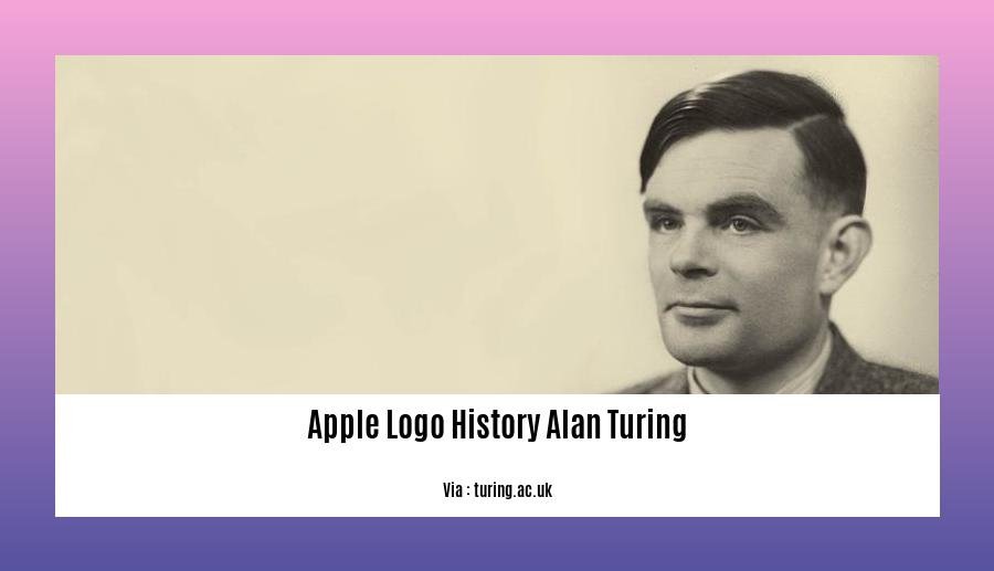 apple logo history alan turing