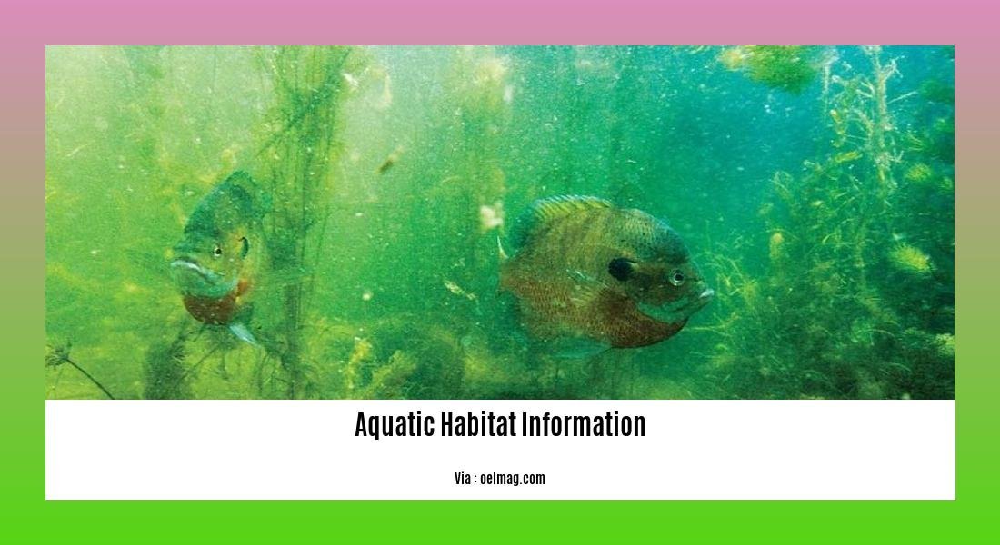 aquatic habitat information
