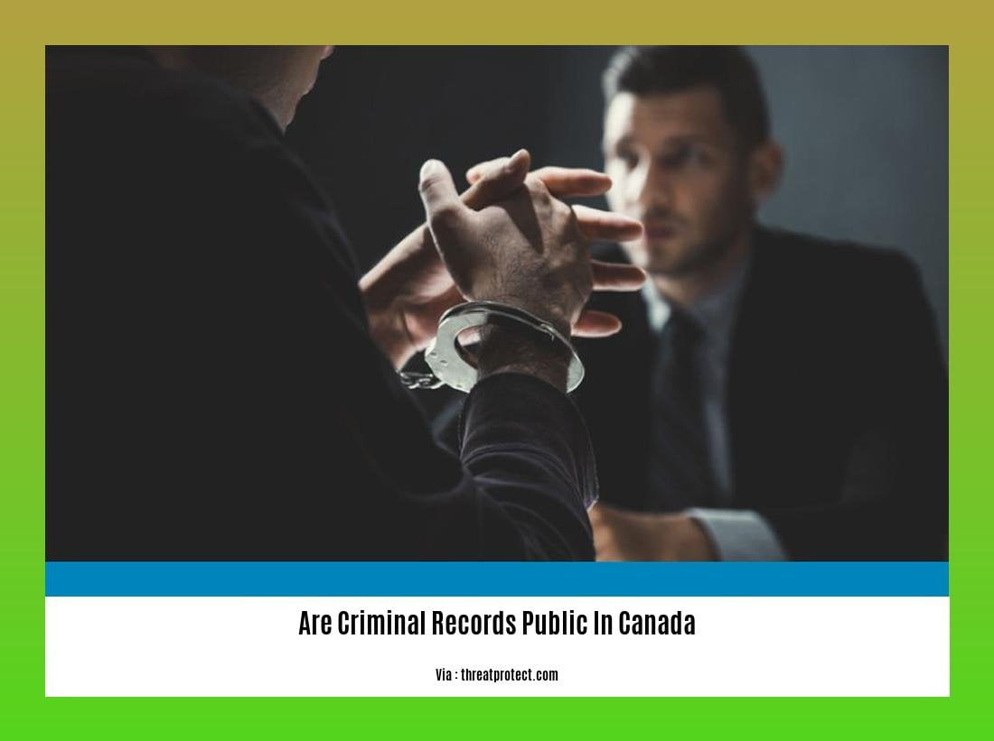 Are Criminal Records Public In Canada Exploring The Accessibility And 