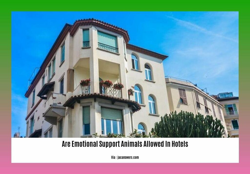 Understanding Emotional Support Animals in Hotels Are Emotional