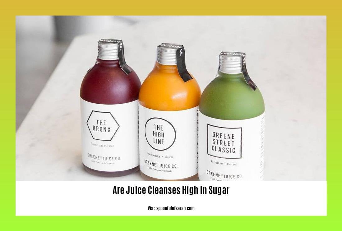 are juice cleanses high in sugar