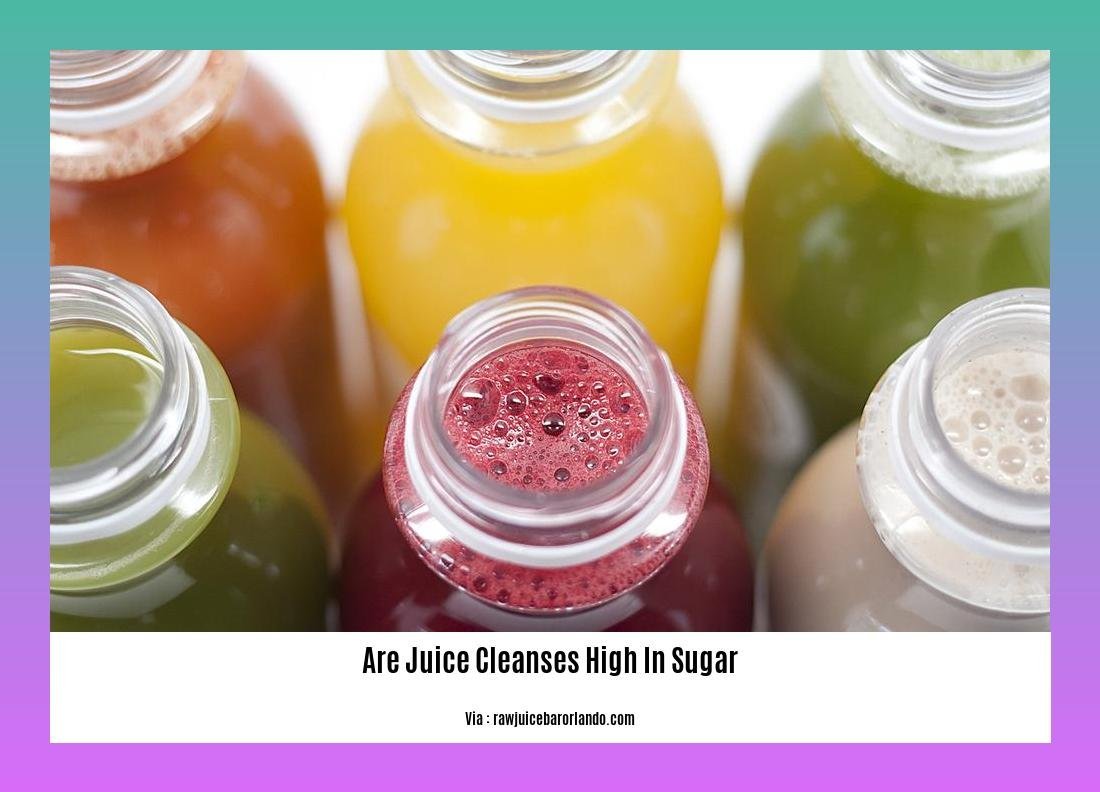 are juice cleanses high in sugar 2