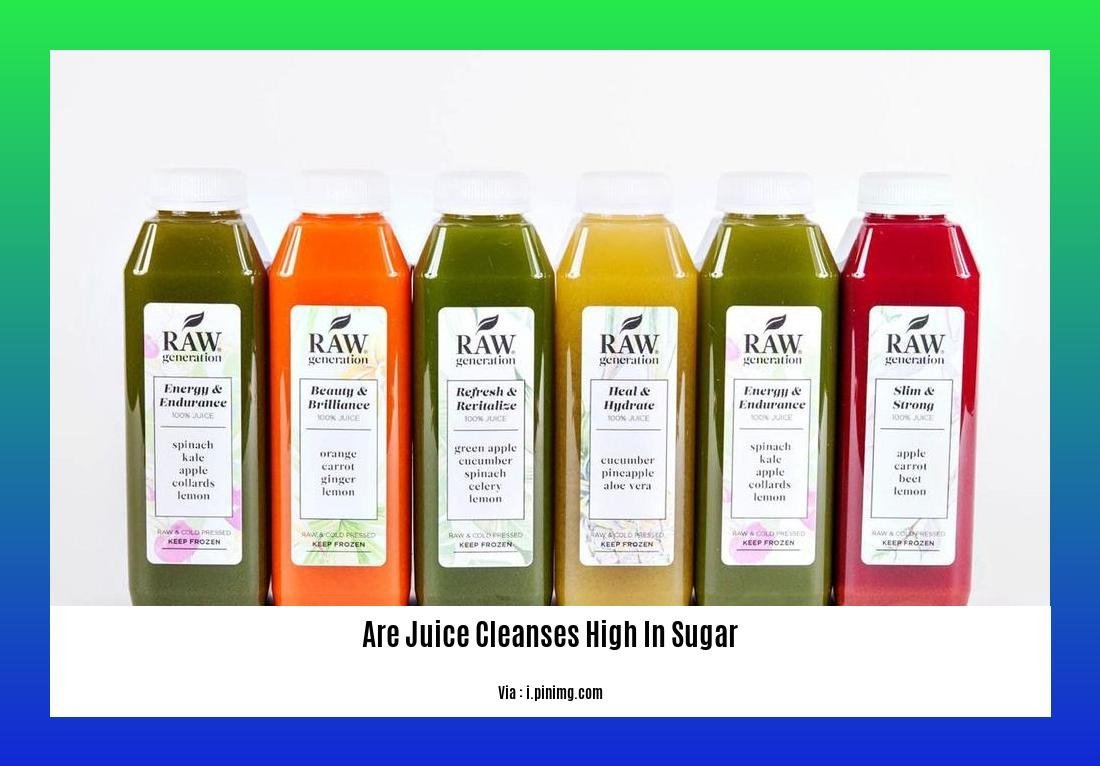 are juice cleanses high in sugar