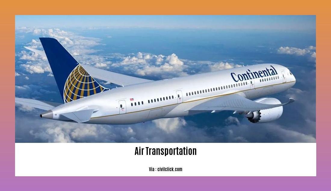 benefit of air transportation