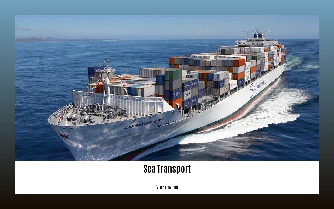benefits of sea transport