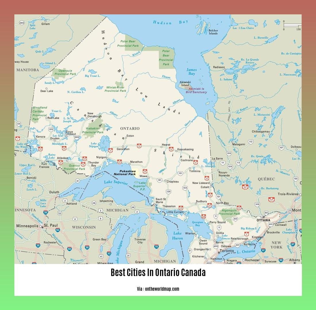 best cities in ontario canada