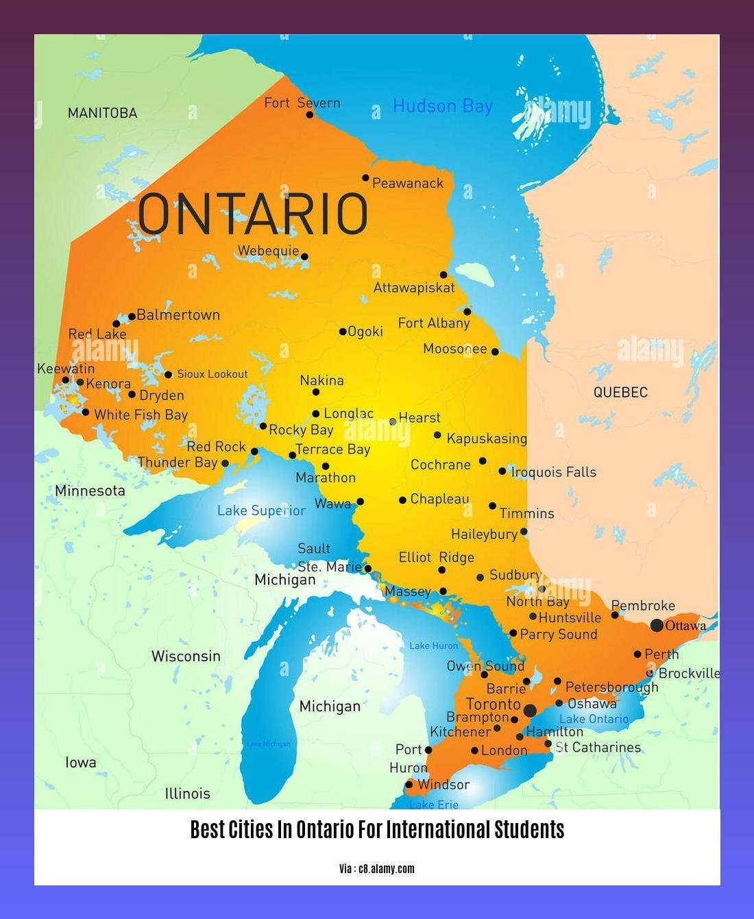 best cities in ontario for international students